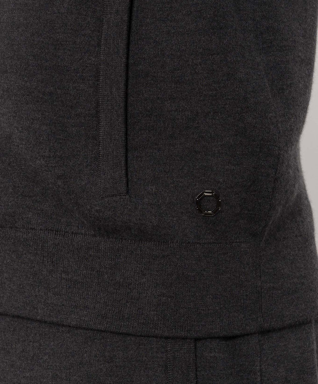 Stefano Ricci Серый спортивный костюм из кашемира W505023R31W26302P3D изображение 5