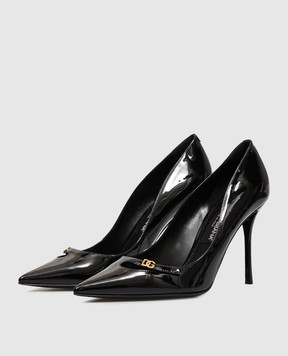 Dolce&Gabbana Черные кожаные лакированные туфли CD2004A1471
