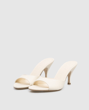 Aeyde Бежеві шкіряні мюлі Samia HS0693001002126