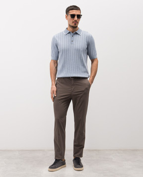 Peserico Коричневые брюки с логотипом R54725T2300800