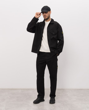Stone Island Футболка кольору айворі з нашивкою логотипа L2S152100030S0500