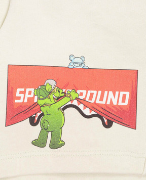 Sprayground Дитячі зелені шорти Show the Shark SPY1422ESAGE