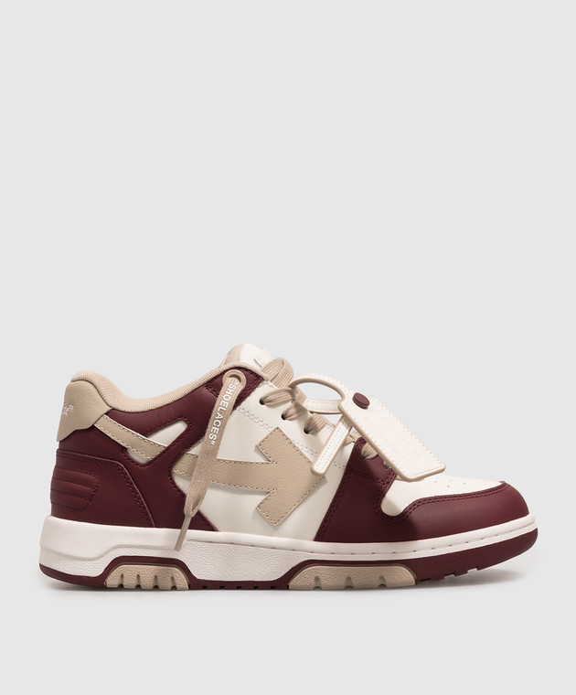 Off-White Кожаные кроссовки Out Of Office с нашивкой эмблемы OF05727609