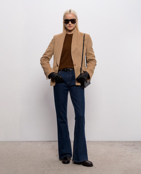 Tom Ford Коричневый жакет из шерсти верблюда GI3119FAX1805
