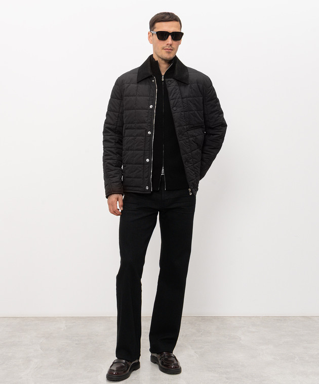 Givenchy Чорна стьобана куртка BM01HS15L8 зображення 2