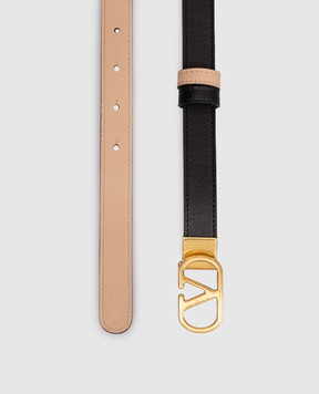 Valentino Двухсторонний кожаный ремень VLogo Signature 8W2T0SU8IYR