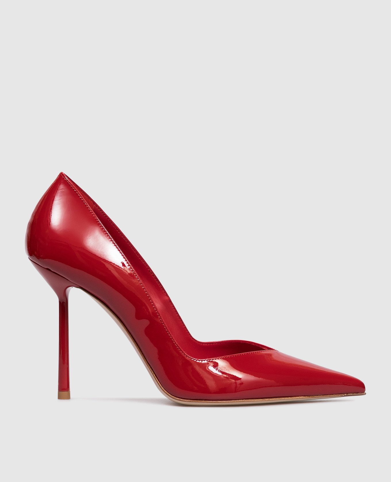 Красные кожаные лакированные туфли VIVIENNE