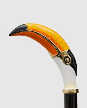 Pasotti Золотой рожок с ручкой в виде тукана PFPEXXK3