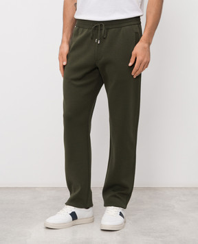 Stefano Ricci Зелені спортивні штани з монограмою логотипа K616447P3DF26114