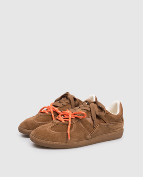 Naked Wolfe Коричневые замшевые кроссовки August AUGUST