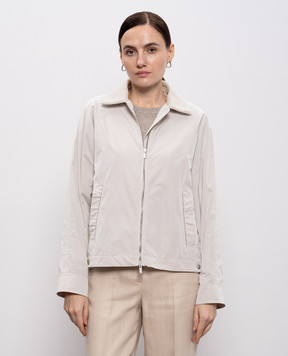 Peserico Сіра куртка з ланцюжком моніль A251326953B