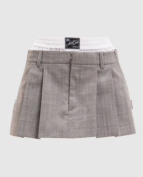 Alexander Wang Сіра спідниця-шорти з вовною 1WC3265416