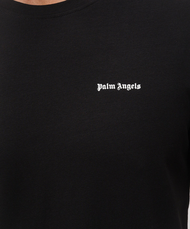 Palm Angels Набор черных футболок с контрастным логотипом PLA1UMBTS01BI изображение 3