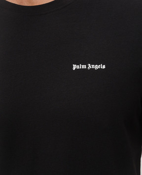 Palm Angels Набор черных футболок с контрастным логотипом PLA1UMBTS01BI