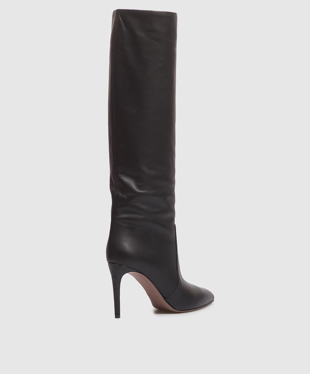 Paris Texas Чорні шкіряні чоботи Stiletto PX757XVT0C зображення 3