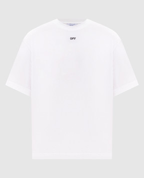 Off-White Біла футболка з емблемою Paint Arrow 44MAA120S26J00J