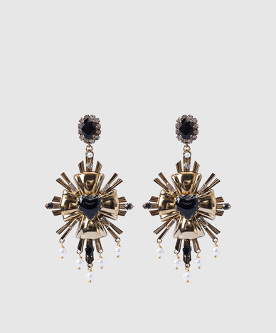 Золотые серьги с бриллиантами