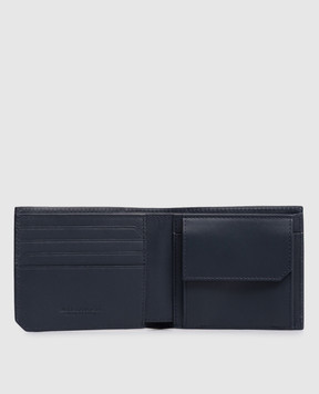 Bottega Veneta Синий кожаный портмоне Intrecciato Piccolo 805654V2BEA