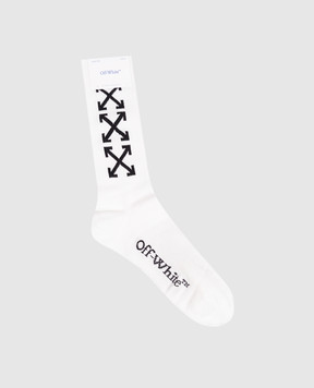 Off-White Білі гольфи з емблемою OWRA03KC99KNI001