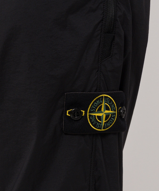 Stone Island Чорні штани з патчем логотипа L2S153100017S0474 зображення 5