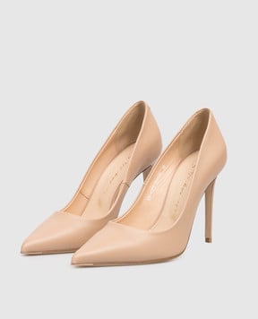 Babe Pay Pls Бежеві шкіряні туфлі 201119KO