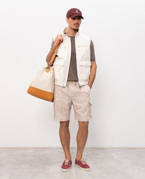 Brunello Cucinelli Коричнева футболка M29805200