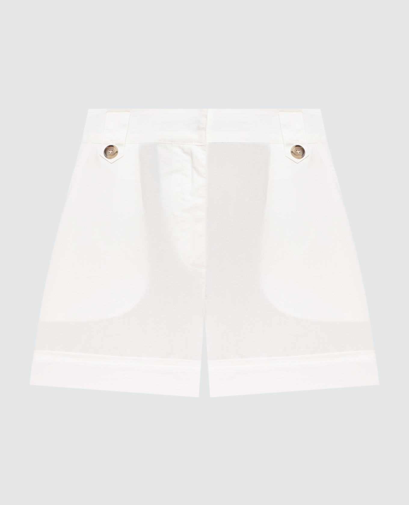 Шорты цвета айвори из хлопка