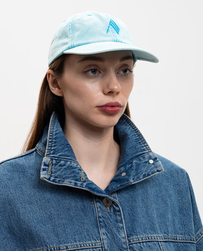 The Attico Голубая кепка с вышивкой эмблемы 260WAC00041CCC131EM