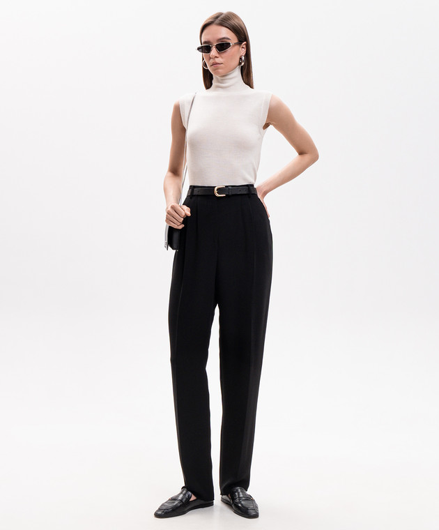 Max Mara Sportmax Топ цвета айвори ESCHIMO из шерсти SPXESCHIMO изображение 2