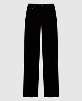 Dolce&Gabbana Черные джинсы с пластиной логотипа FTDDFDG8PR3