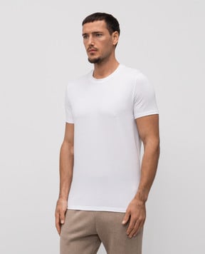 Tom Ford Біла футболка з нашивкою логотипа T4M081410