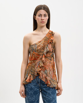 Etro Топ із шовку на одне плече WRJA016699SA1R9