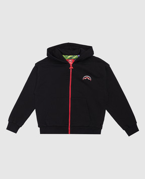 Sprayground Дитяча чорна спортивна куртка Show the Shark SPY1421EBLK
