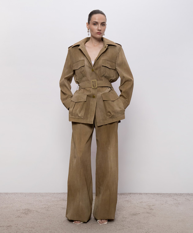 Ermanno Scervino Life Белый топ-бюстье из кружева DD484Y301CQDV изображение 2