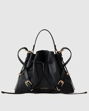 Givenchy Чорна шкіряна сумка-кісет Voyou BB518PB2AE
