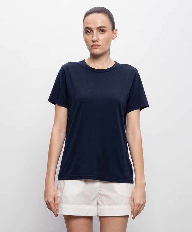 Woolrich Синя футболка з принтом логотипа CFWWTE2014FRUT5293 зображення 3