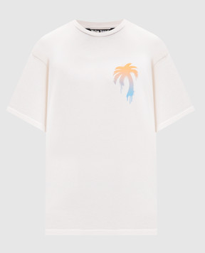 Palm Angels Футболка I Love PA кольору айворі PMAA10BS26JER003