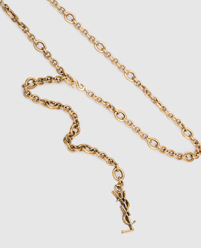 Saint Laurent Золотистый пояс-цепочка CASSANDRE 859878J160W