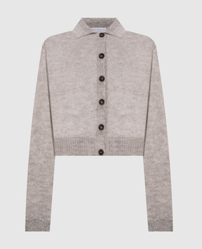 Brunello Cucinelli Серый кардиган из шерсти MBG775516P