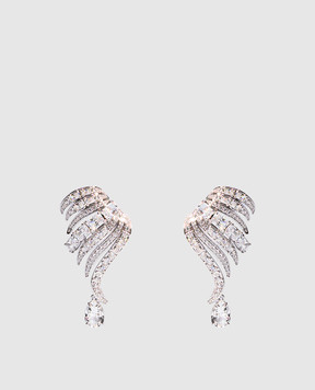 Swarovski Серебристые клипсы Vienna 5755961