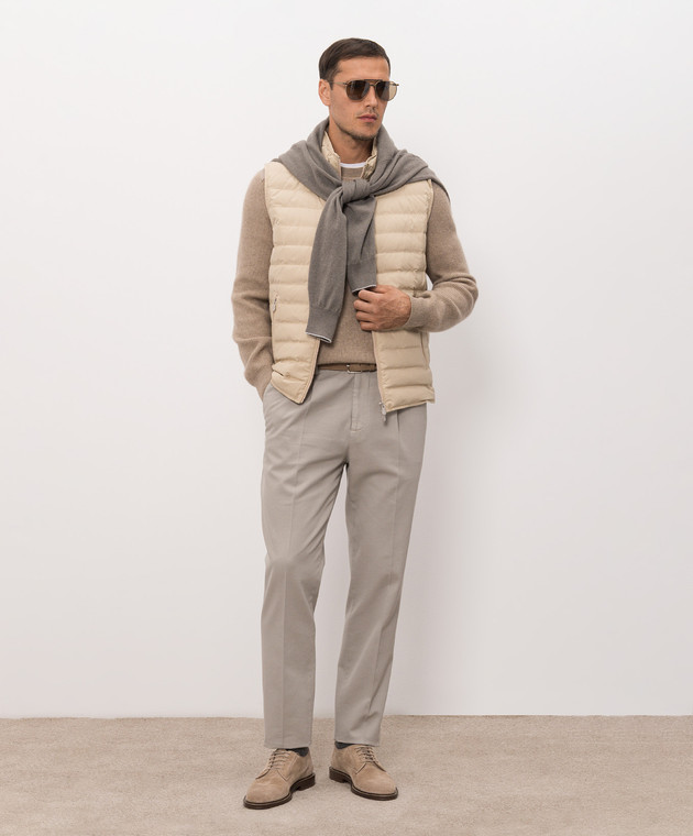 Brunello Cucinelli Бежевый свитер из кашемира M22203900 изображение 2