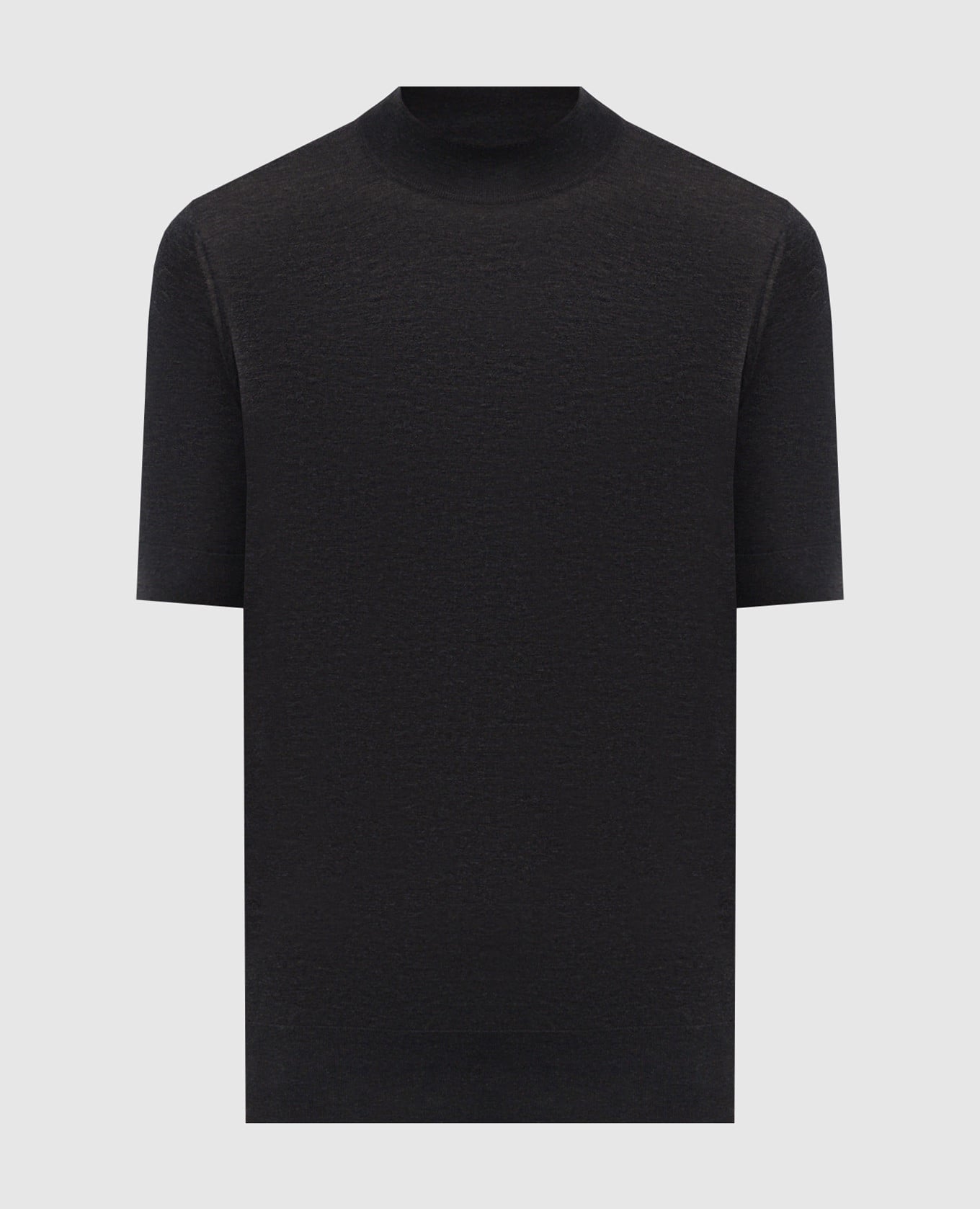 Футболка серого цвета с шелком