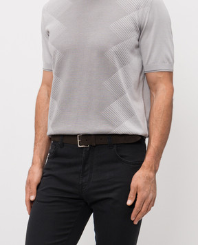 Orciani Коричневий замшевий ремінь Amalfi U08211AMF