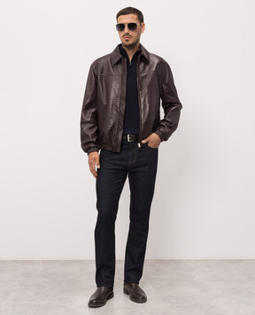 Canali Синий джемпер из шерсти MK01149C0015