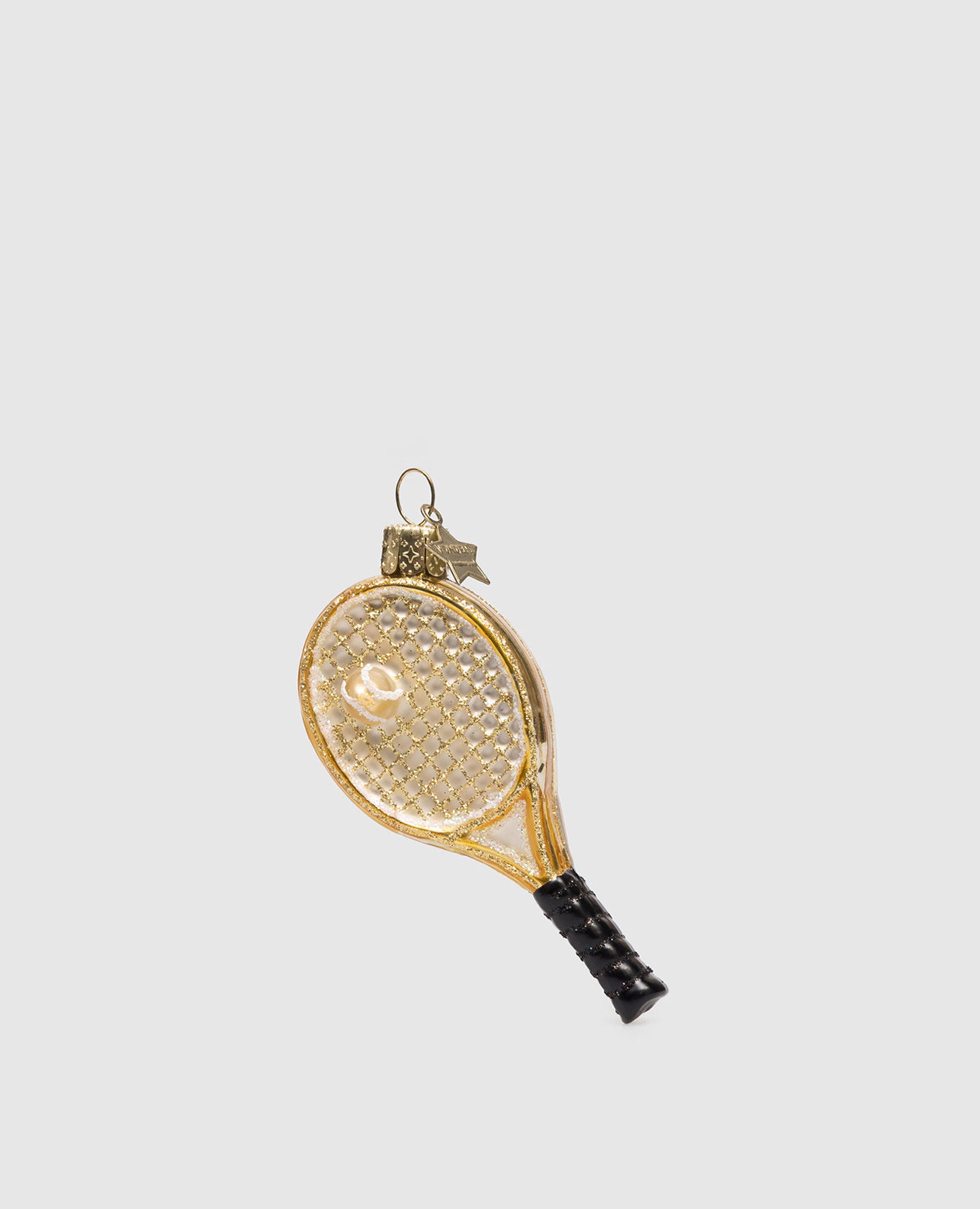 

Елочная игрушка Tennis Racket, Золотистый, Елочные украшения