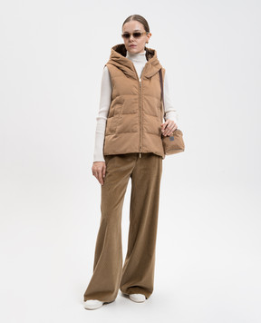 Max Mara Вельветові штани Faretra кольору хакі FARETRA