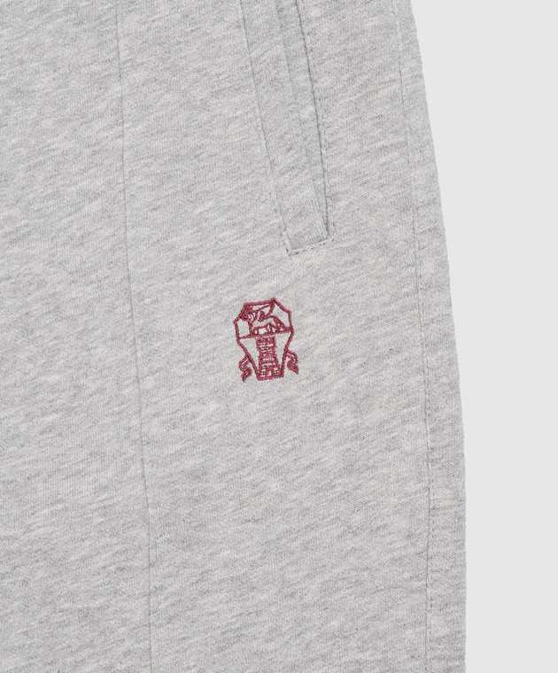 Brunello Cucinelli Дитячі сірі джогери BM826E359C зображення 3
