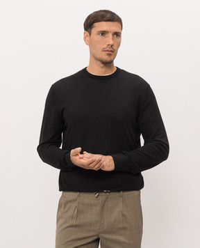 Cashmere&Whiskey Чорний джемпер з вовни MU8121318541R