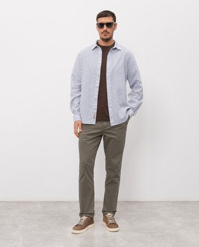 Woolrich Коричневая футболка с принтом логотипа CFWOTE2010MRUT5334