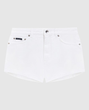 Dolce&Gabbana Білі джинсові шорти FTC7DDG8OT6